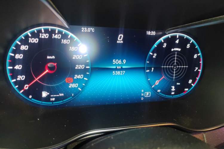 Used Mercedes-Benz C-Class 2019 Restyled C 260 L Sport Edition Odometer Close Up