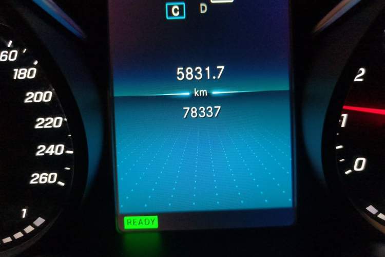 Used Mercedes-Benz C-Class 2019 C 260 Sport Edition Odometer Close Up