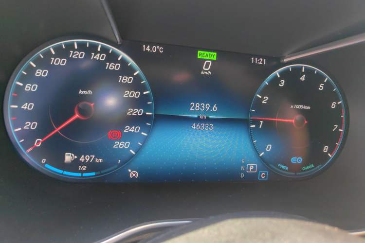 Used Mercedes-Benz C-Class 2019 Restyled C 260 L Sport Edition Odometer Close Up