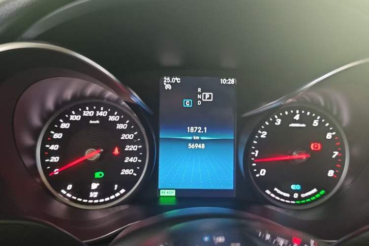 Used Mercedes-Benz C-Class 2019 C 260 Sport Edition Odometer Close Up