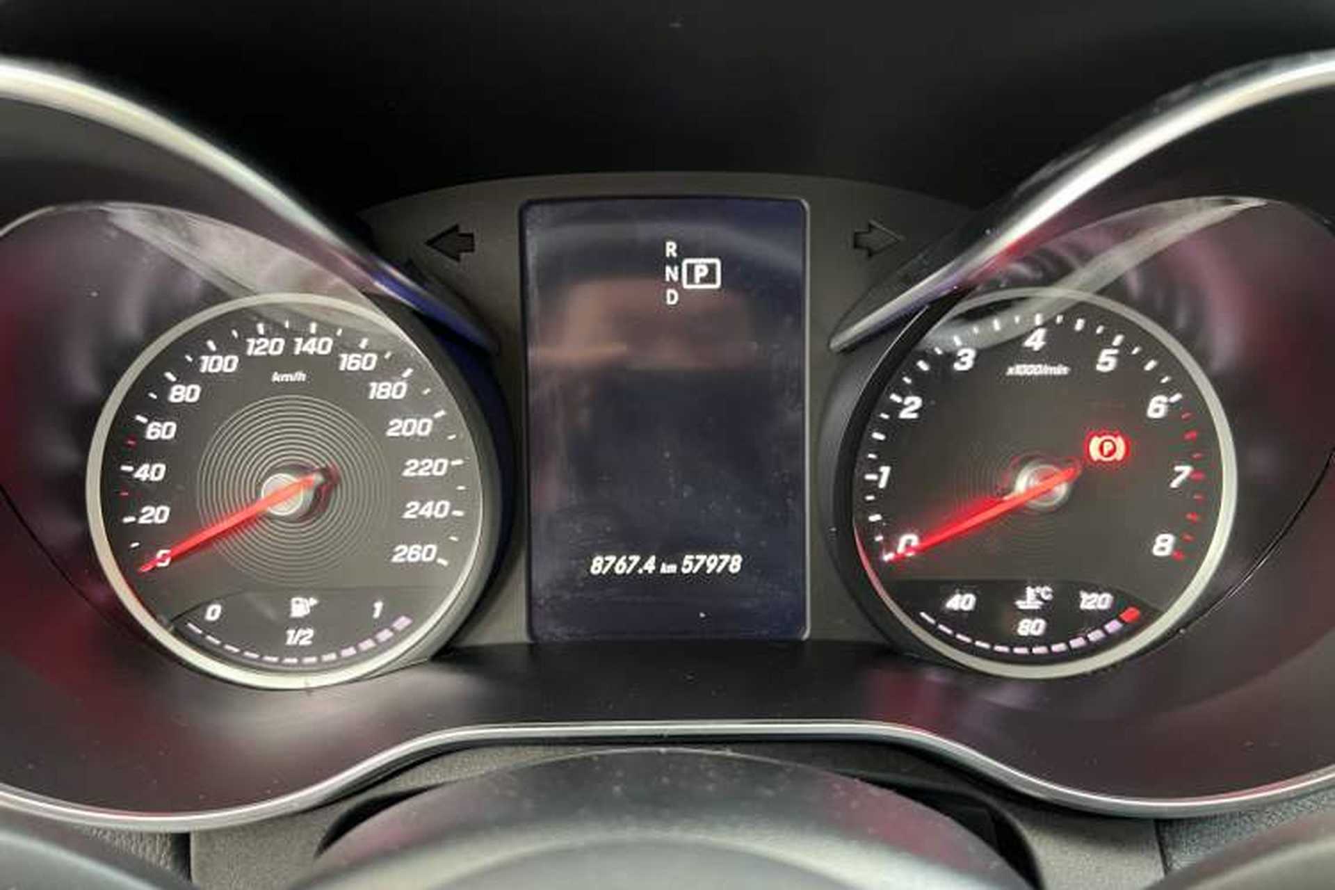 Used Mercedes-Benz C-Class 2019 C 180 Estate Odometer Close Up