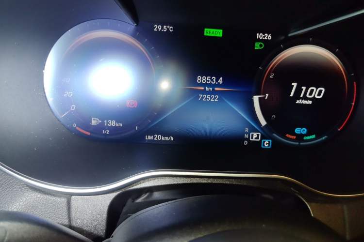 Used Mercedes-Benz C-Class 2019 Restyled C 260 L Sport Edition Odometer Close Up