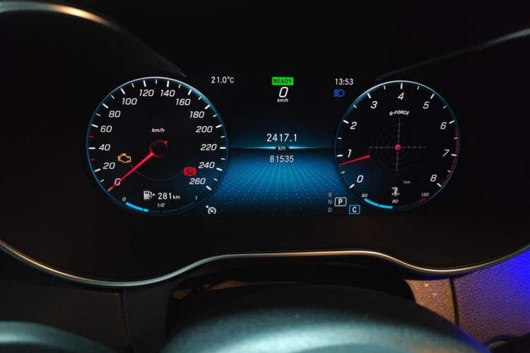 Used Mercedes-Benz C-Class 2019 Restyled C 260 L Sport Edition Odometer Close Up