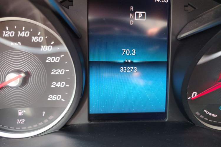 Used Mercedes-Benz C-Class 2019 C 260 Sport Edition Odometer Close Up