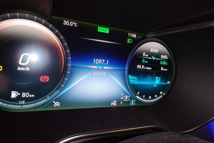 Used Mercedes-Benz C-Class 2020 C 260 L Sport Edition Odometer Close Up