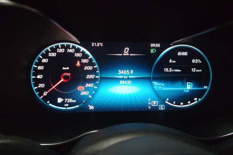 Used Mercedes-Benz C-Class 2020 C 200 L Fashion Edition Sport Version Instrument Cluster