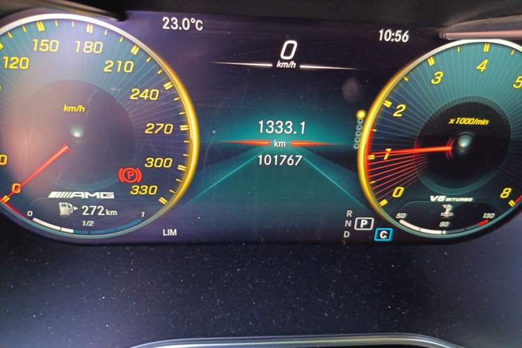 Used Mercedes-Benz C-Class 2020 Restyled C 260 Sport Edition Odometer Close Up