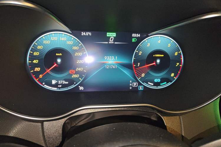 Used Mercedes-Benz C-Class 2020 C 260 Sport Edition Odometer Close Up