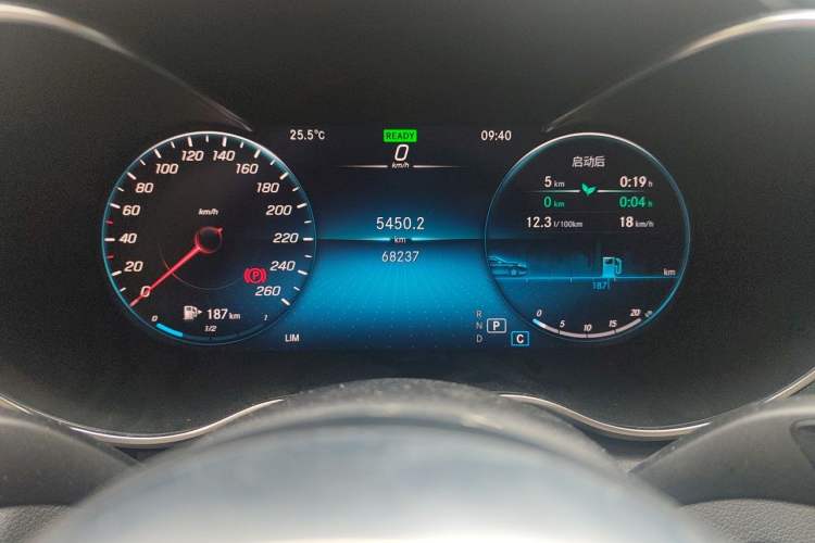 Used Mercedes-Benz C-Class 2020 Restyled C 260 L Sport Edition Odometer Close Up