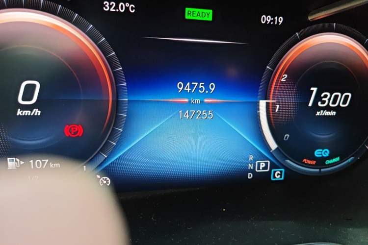 Used Mercedes-Benz C-Class 2020 C 260 L Sport Edition Odometer Close Up