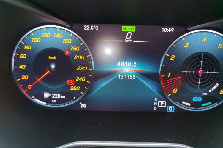 Used Mercedes-Benz C-Class 2020 C 260 L Sport Edition Odometer Close Up