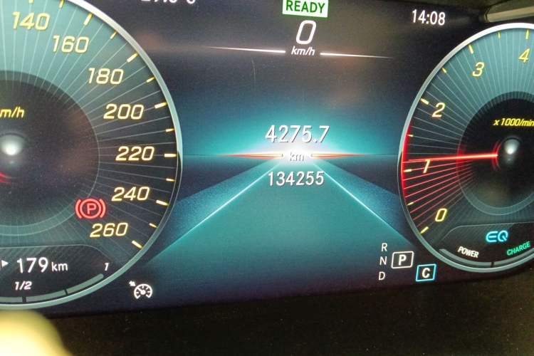 Used Mercedes-Benz C-Class 2020 C 260 L Sport Edition Odometer Close Up