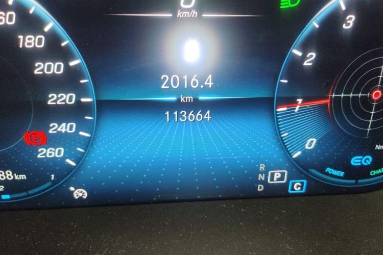 Used Mercedes-Benz C-Class 2020 C 260 L Sport Edition Odometer Close Up