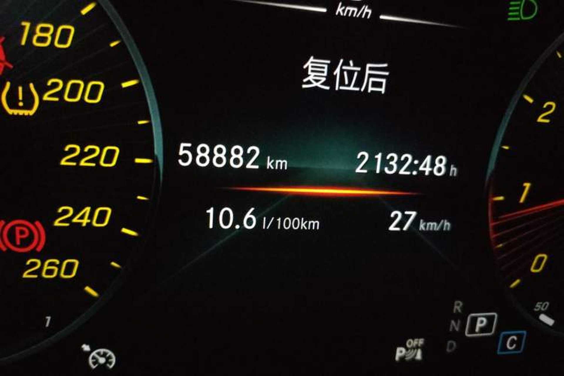 Used Mercedes-Benz C-Class 2020 Restyled C 200 L Fashion Edition Sport Version Odometer Close Up