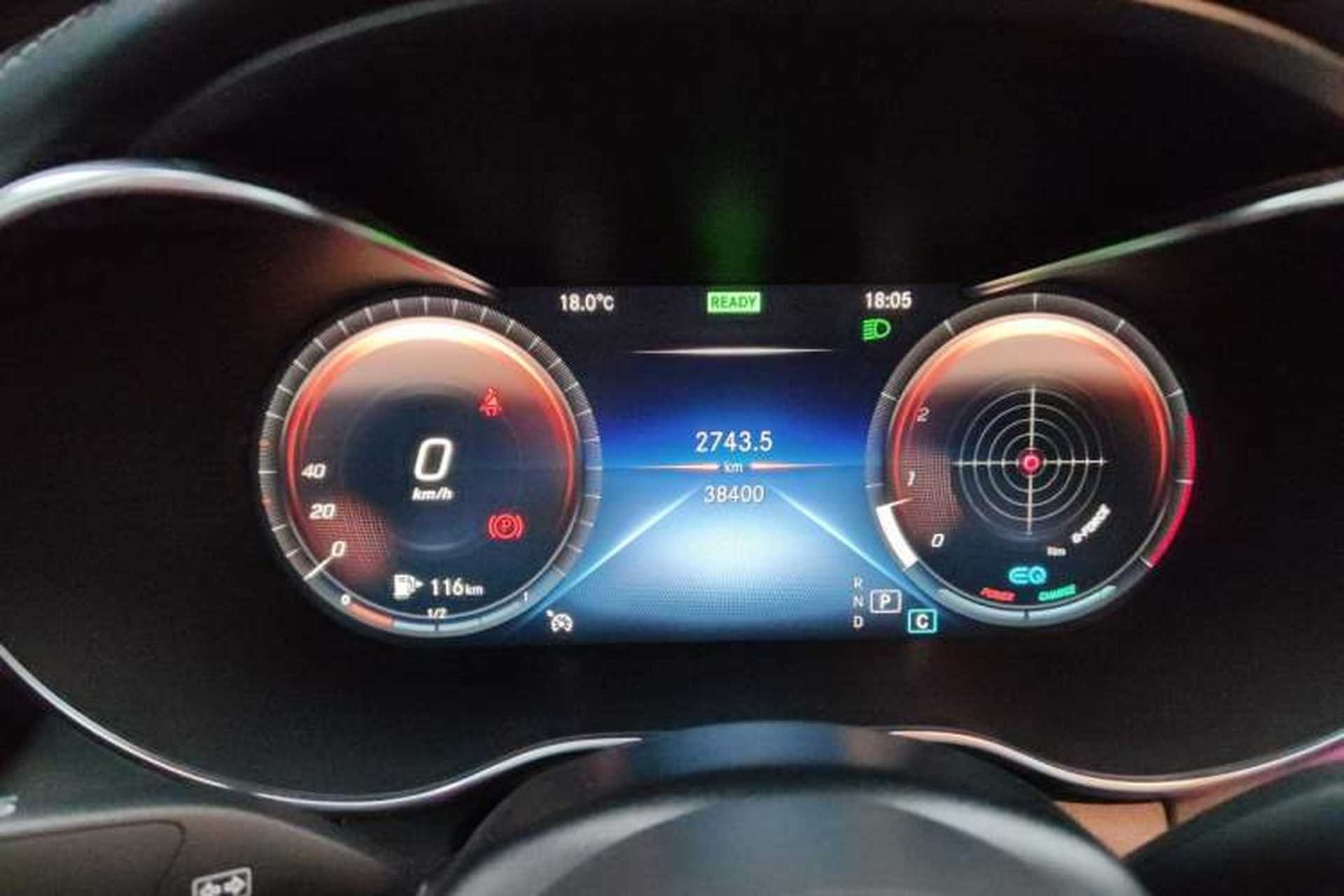 Used Mercedes-Benz C-Class 2020 C 260 Coupe Odometer Close Up