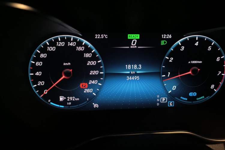 Used Mercedes-Benz C-Class 2020 Restyled C 260 Sport Edition Odometer Close Up