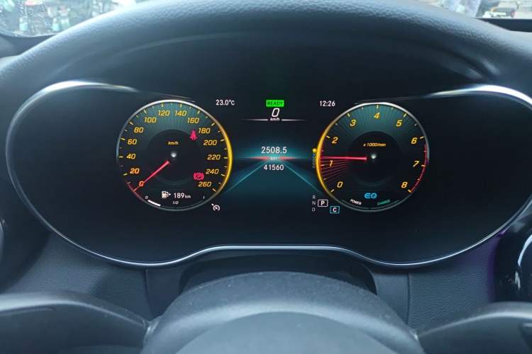 Used Mercedes-Benz C-Class 2020 C 260 Sport Edition Odometer Close Up