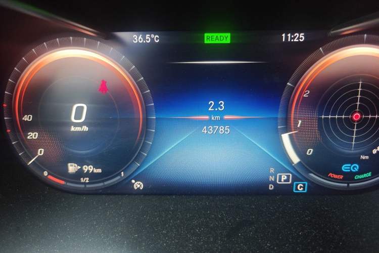 Used Mercedes-Benz C-Class 2020 C 260 L Sport Edition Odometer Close Up