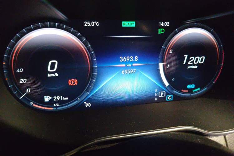 Used Mercedes-Benz C-Class 2020 Restyled C 260 L Sport Edition Odometer Close Up