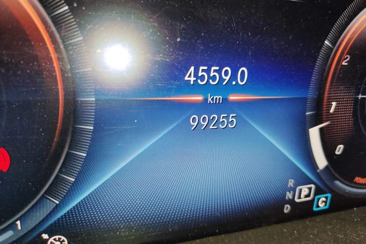 Used Mercedes-Benz C-Class 2020 C 260 Coupe Odometer Close Up