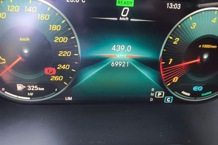 Used Mercedes-Benz C-Class 2020 Restyled C 260 Sport Edition Odometer Close Up