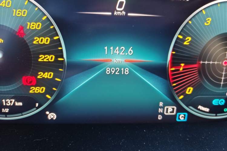 Used Mercedes-Benz C-Class 2020 Restyled C 260 L Sport Edition Odometer Close Up