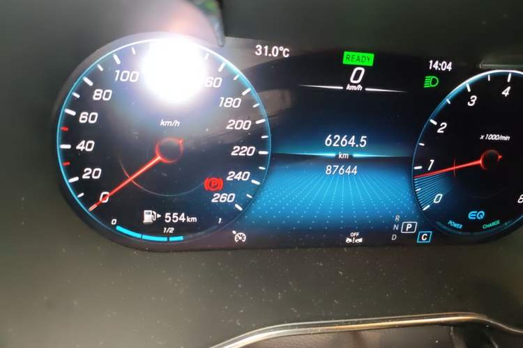 Used Mercedes-Benz C-Class 2020 C 260 Sport Edition Odometer Close Up