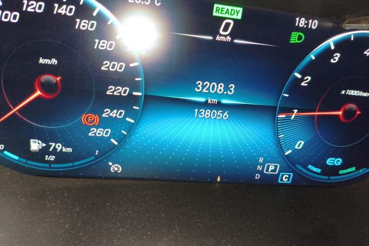 Used Mercedes-Benz C-Class 2020 C 260 L Sport Edition Odometer Close Up