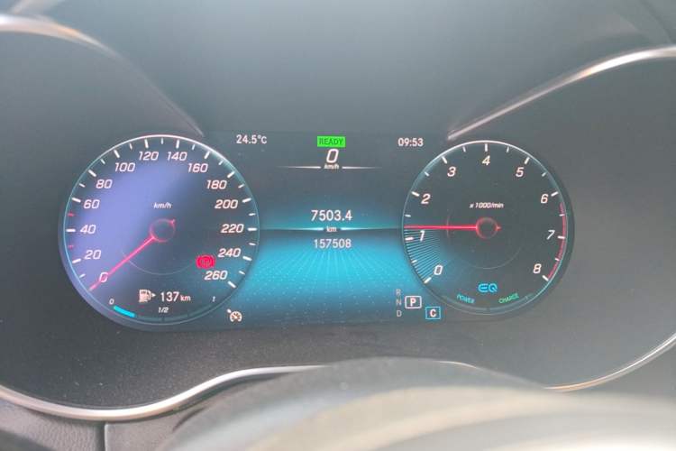Used Mercedes-Benz C-Class 2020 C 260 L Sport Edition Odometer Close Up