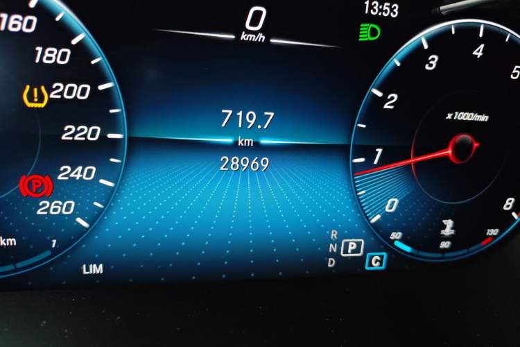 Used Mercedes-Benz C-Class 2020 Restyled C 200 L Fashion Edition Sport Version Odometer Close Up