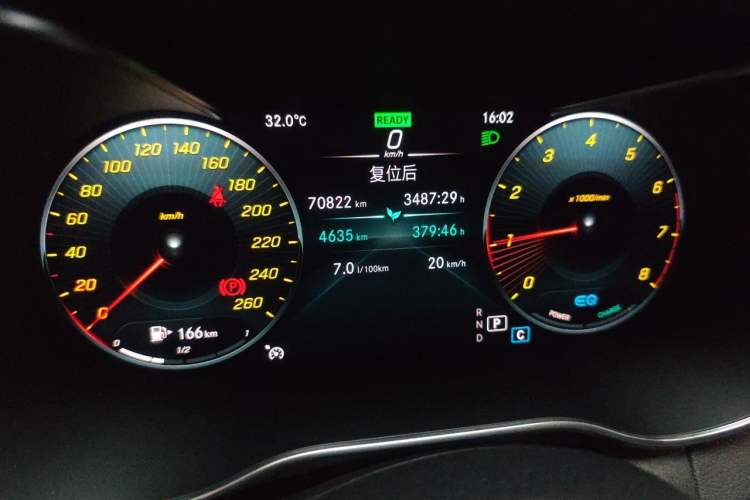 Used Mercedes-Benz C-Class 2020 Restyled C 260 L Sport Edition Odometer Close Up