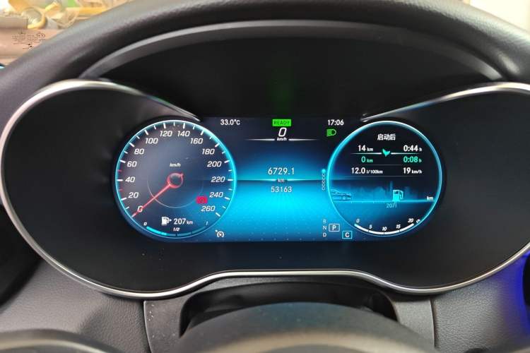 Used Mercedes-Benz C-Class 2020 C 260 Sport Edition Odometer Close Up