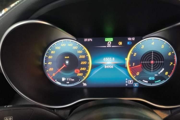 Used Mercedes-Benz C-Class 2020 Restyled C 260 L Sport Edition Odometer Close Up