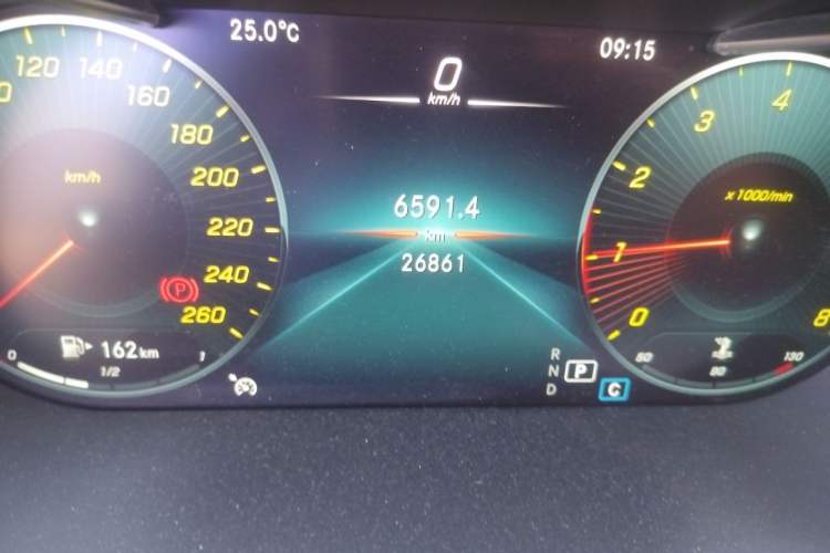 Used Mercedes-Benz C-Class 2020 Restyled C 200 L Fashion Edition Sport Version Odometer Close Up
