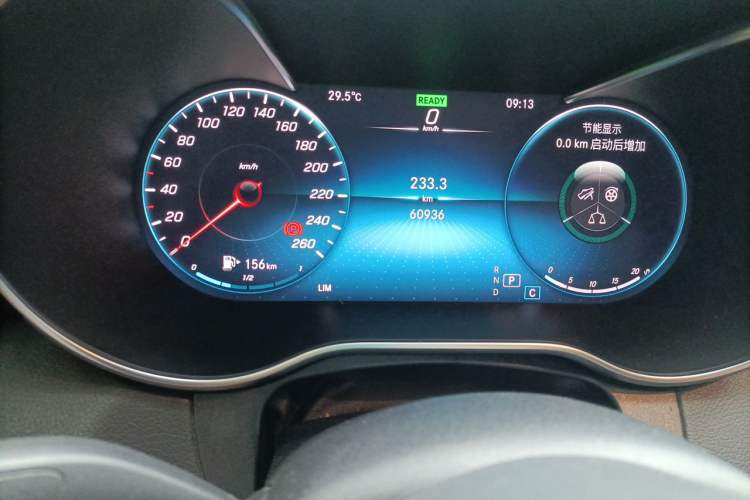 Used Mercedes-Benz C-Class 2020 C 260 L Sport Edition Odometer Close Up
