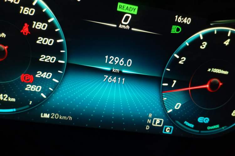 Used Mercedes-Benz C-Class 2020 C 260 L Sport Edition Odometer Close Up