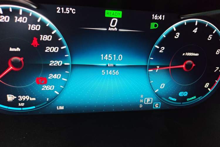 Used Mercedes-Benz C-Class 2020 Restyled C 260 L Sport Edition Odometer Close Up