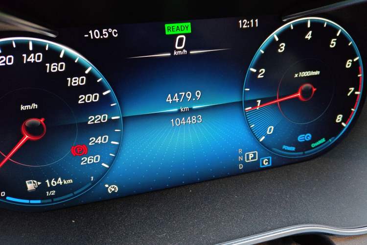 Used Mercedes-Benz C-Class 2020 C 260 L Sport Edition Odometer Close Up