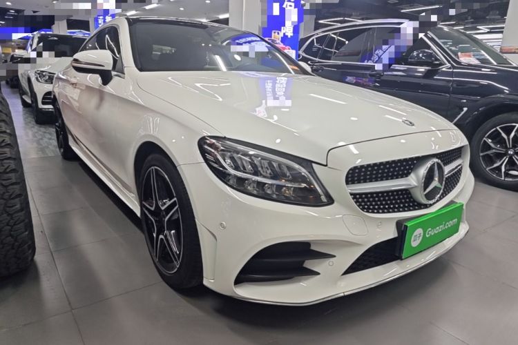Used Mercedes-Benz C-Class 2020 C 200 Coupe Front Right 45 Deg