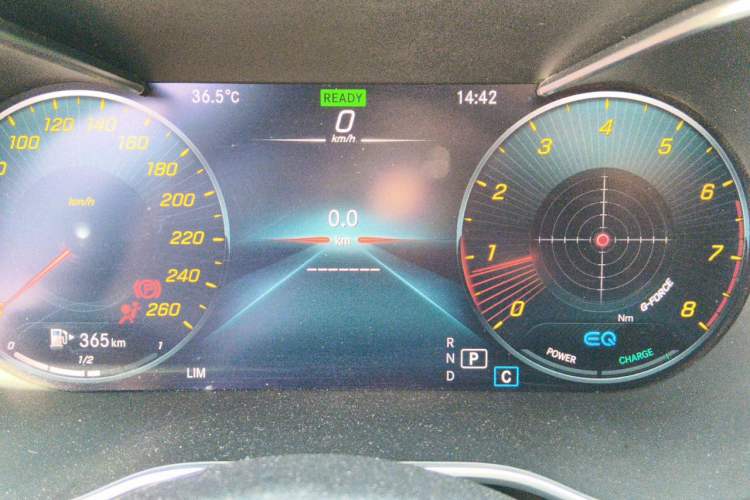 Used Mercedes-Benz C-Class 2020 C 260 L Sport Edition Odometer Close Up