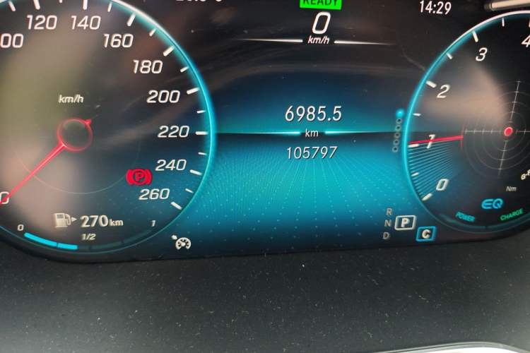 Used Mercedes-Benz C-Class 2020 C 260 L Sport Edition Odometer Close Up