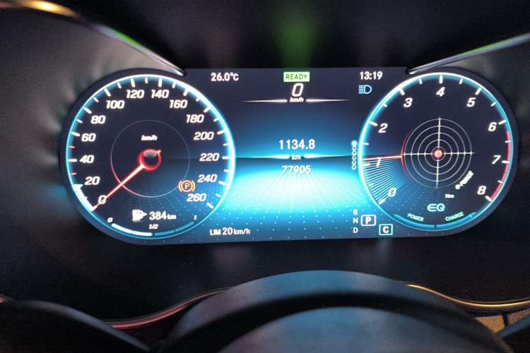 Used Mercedes-Benz C-Class 2020 Restyled C 260 Sport Edition Odometer Close Up