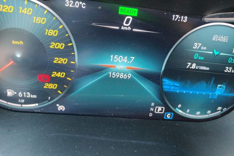 Used Mercedes-Benz C-Class 2020 Restyled C 260 L Sport Edition Odometer Close Up
