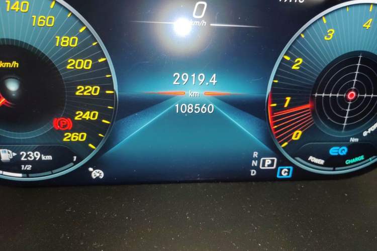 Used Mercedes-Benz C-Class 2020 C 260 L Sport Edition Odometer Close Up