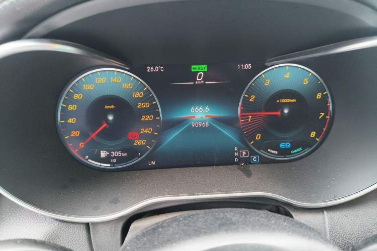 Used Mercedes-Benz C-Class 2020 Restyled C 260 L Sport Edition Odometer Close Up