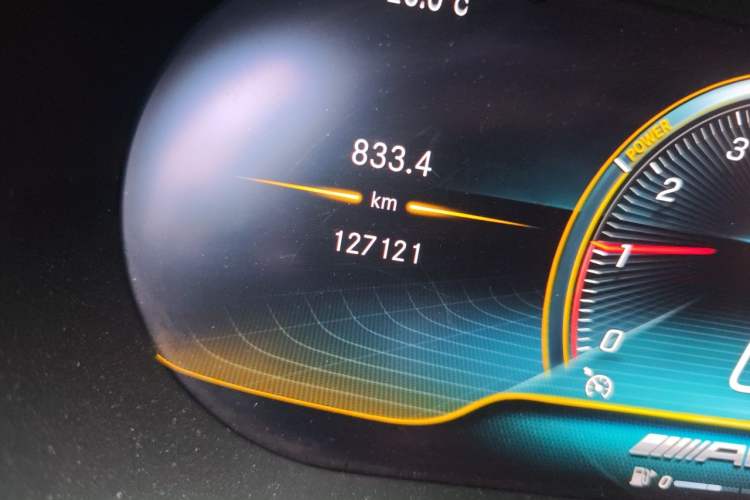Used Mercedes-Benz C-Class 2020 C 260 L Sport Edition Odometer Close Up