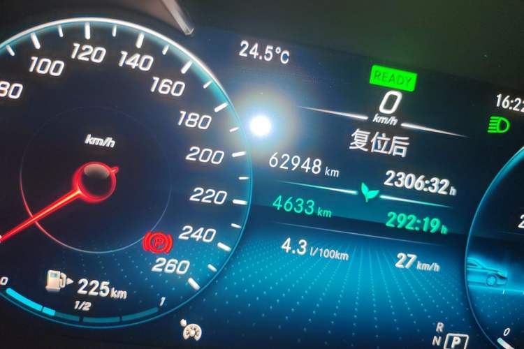 Used Mercedes-Benz C-Class 2020 C 260 L Sport Edition Odometer Close Up