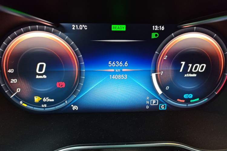 Used Mercedes-Benz C-Class 2020 C 260 L Sport Edition Odometer Close Up