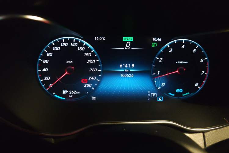 Used Mercedes-Benz C-Class 2020 C 260 L Sport Edition Odometer Close Up
