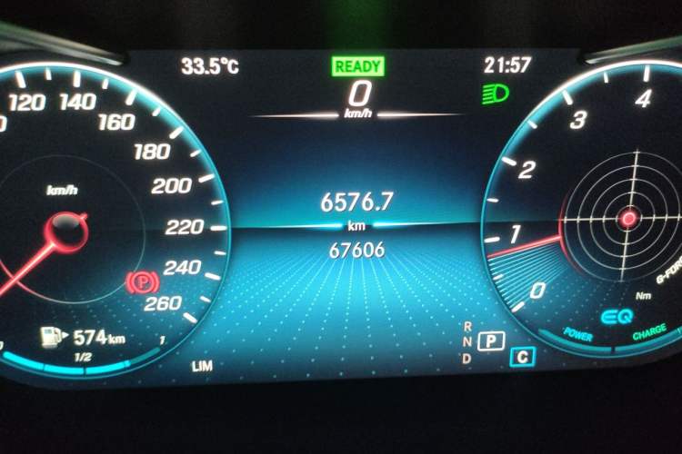 Used Mercedes-Benz C-Class 2020 Restyled C 260 L Sport Edition Odometer Close Up